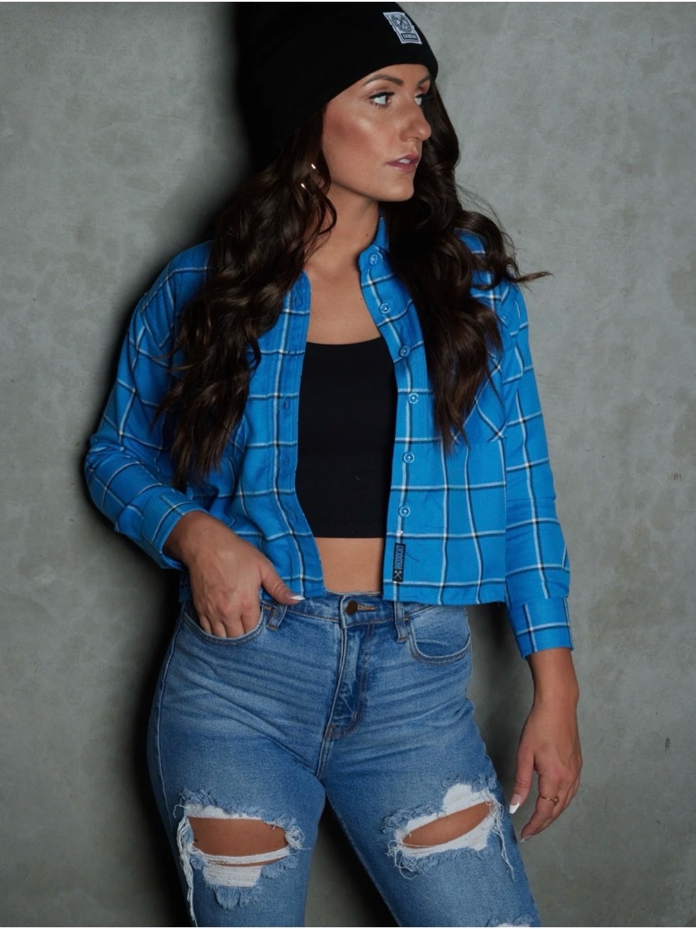 Women's Brentwood Crop Flannel by Dixxon Flannel Co. Sold out size XL NWT